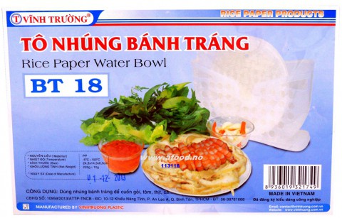 To Nhung Banh Trang Vinh Truong Rice Paper Water Bowl For Making Spring Rolls 
