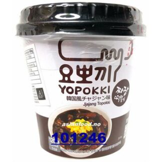 YOPOKKI Inst Black soybean Topokki CUP Banh gao LY tuong den 1x120g KR