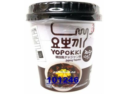 YOPOKKI Inst Black soybean Topokki CUP Banh gao LY tuong den 1x120g KR
