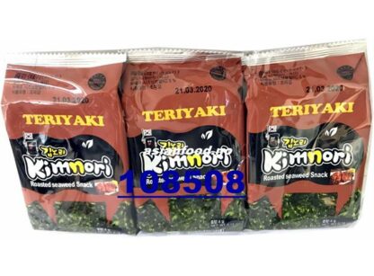 KIMNORI Roasted seaweed snack - Teriyaki Rong bien an lien (chips) 3x4gKR